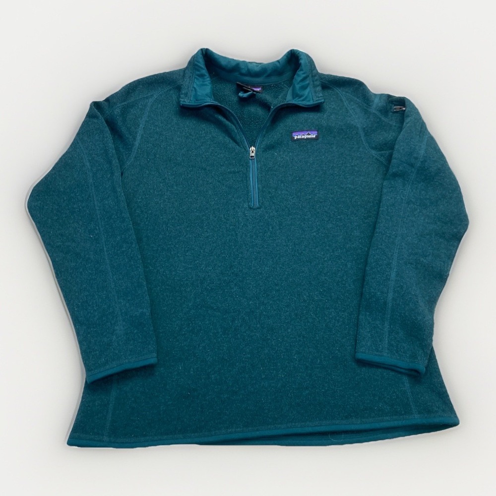 Patagonia Better Sweater 1/4 Zip Womens XL 25618 Green Fleece Gorpcore Jacket